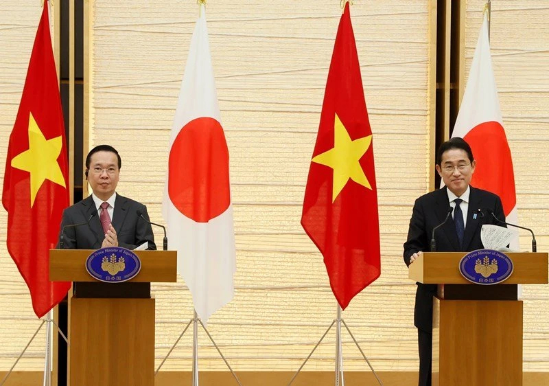 ãnh đạo Việt Nam và Nhật Bản tại Diễn đàn hợp tác 2025.